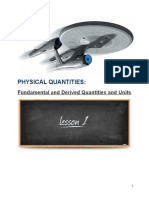 Physical Quantities - Fundamental and Derive