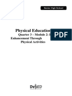 Physical Education 11: Quarter 3 - Module 2: Fitness Enhancement Through Physical Activities