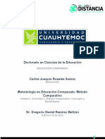 2.1 Método Comparativo Concepto y Modalidades