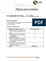 CASO / Retorno de La Inversión: Universidad Galileo. Implementación y Evaluación Administrativa 2. Quinto Trimestre