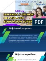 Dip en Docencia y Gestion de Aula en Educacion Superior