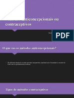 Métodos Anticoncepcionais Ou Contraceptivos