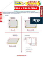 Perímetros y Problemas Con Áreas para Sexto Grado de Primaria