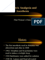 Obstetric Analgesia and Anesthesia