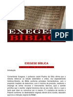 Disciplina Exegese Bíblica