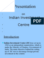 Presentation: Indian Investment Centre