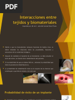 Interacciones Entre Tejidos y Biomateriales