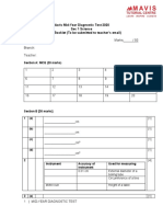 Sec 1 Science Mavis Mid Answer Booklet