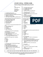 5 Upper Limb MCQ Final