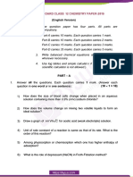 Instructions: Karnataka Board Class 12 Chemistry Paper-2019