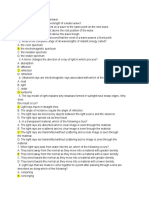 Light Revision Worksheet WS 1