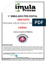 1° Simulado Gratuito - Pós Edital