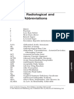 Index of Medical Imaging - 2011 - McConnell - Appendix 1 Common Radiological and Medical Abbreviations