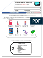 Matematica Lição para 3° Ano Do Fundamental