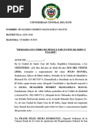 Acto Introductivo de La Demanda, Derecho Civil, Casi Listo.