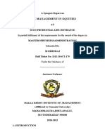 Risk Management in Equities: in Partial Fulfilment of The Requirements For The Award of The Degree in