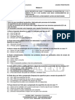 LP - EAD - Módulo 6 - Exercícios - Procedimento PR 001 - 20 Questões