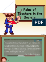 Roles of Teachers in The Society (Autosaved)