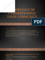 Importance of Understanding Your Community Powerpoint Presentation NSTP 2