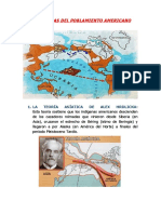 Las Teorias Del Poblamiento Americano