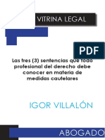 Las Tres 3 Sentencias Que Todo Profesional Del Derecho Debe Conocer en Materia de Medidas Cautelares