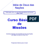 Curso Basico de Missões Da Assembléia de Deus Das Nações PDF