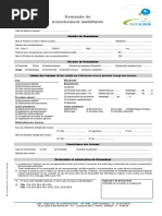 Demande de Branchement Multifluide