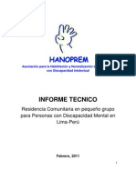 Residencia Comunitaria en Pequeño Grupo para Personas Con Discapacidad Mental en Lima Peru