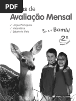 Eu e o Bambi - Fichas de Avaliação Mensal