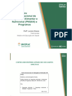 Política Nacional de Segurança Alimentar e Nutricional (PNSAN) e Programas