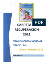 Carpeta de Recuperacion 2021 - Ciencias Sociales 2°