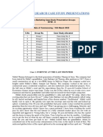 Marketing Research Casestudy Presentation - BITM A