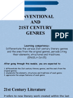 Conventional AND 21St Century Genres