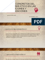 Casos Concretos Del Proceder Ético en Las Instituciones