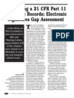 Conducting A 21 CFR Part 11 Electronic Records Electronic Signatures Gap Assessment