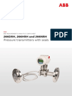 266DRH, 266HRH and 266NRH: Pressure Transmitters With Seals