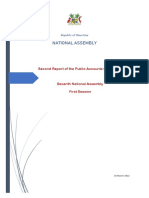 NATIONAL ASSEMBLY: Second Report of The Public Accounts Committee