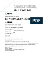 S5. Beck - Ulrich - II Del Amor A La Relación - Los Cambios en La Relación Entre Hombre y Mujer en La Sociedad Individualizada