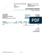 Electronic Invoice: Customer