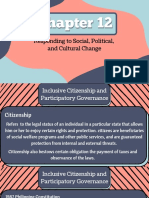 Responding To Social, Political, and Cultural Change