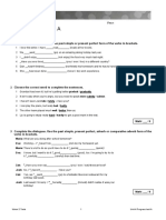 Unit 4 Progress Test A: Grammar