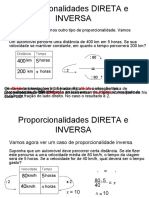 Proporcionalidades Direta e Inversa