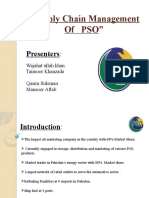 "Supply Chain Management of Pso": Presenters