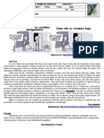 PROVA BIMESTRAL CAIC REDAÇÃO 1 ANO Danilo 2 BIMESTRE