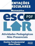 Orientações Curriculares SEDU 2021 - Matemática Fundamental