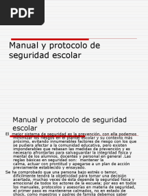 Presentacion Manual y Protocolo de Seguridad Escolar