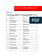 Relación de Funcionarios y Servidores Públicos Con Presunta Responsabilidad