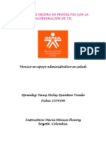 Evidencia GA2-220501046-AA3-EV01 Informe de Mejora de Productos Con La Incorporación de TIC.