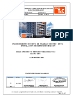 Procedimiento de Seguridad INSTALACION DE BARANDAS BERTOLOTTO