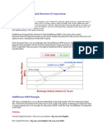 Indifference EBIT - Capital Structure of Corporations: Solution